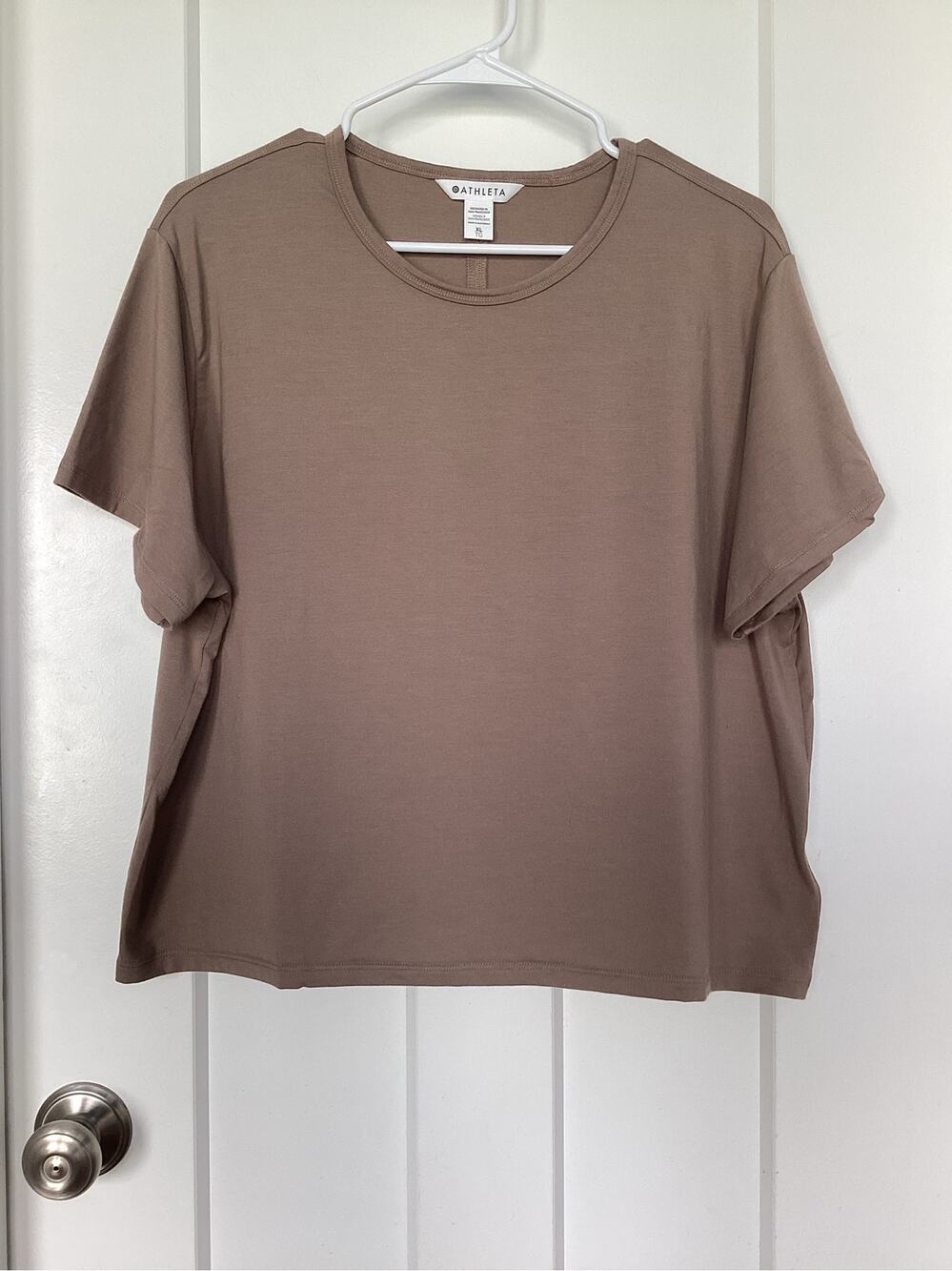 Athleta Women's Tee Activewear Workout Athletic Driftwood Size XL t-shirt